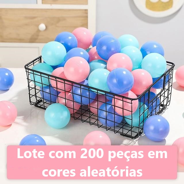 BOLINHAS COLORIDAS DE PLÁSTICO