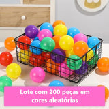 BOLINHAS COLORIDAS DE PLÁSTICO